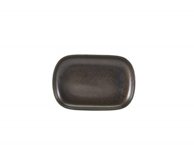 Terra Porcelain Black Rectangular Plate 24 x 16.5cm