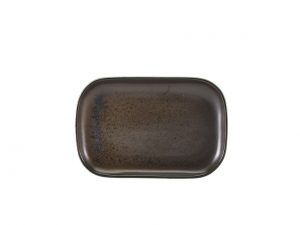 Terra Porcelain Black Rectangular Plate 29 x 19.5cm