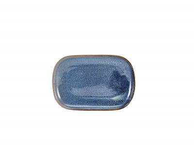 Terra Porcelain Aqua Blue Rectangular Plate 24 x 16.5cm