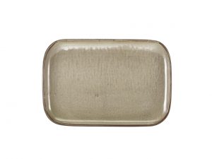Terra Porcelain Grey Rectangular Plate 34.5 x 23.5cm