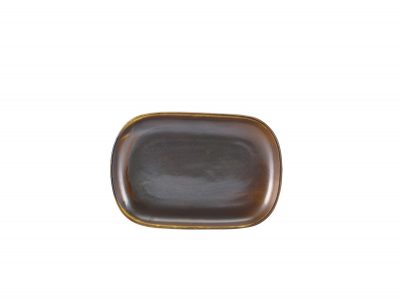 Terra Porcelain Rustic Copper Rectangular Plate 24 x 16.5cm
