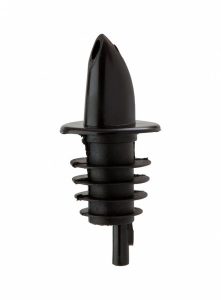 Beaumont Economy Freeflow Plastic Pourer Black - Pack of 10