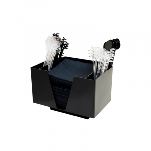 Beaumont 3 Part Bar Organiser Chrome Plated Plastic
