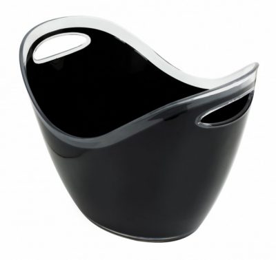 Beaumont  8 Litre Black Plastic Wine/Champagne Cooler 345 x 260 x 260mm