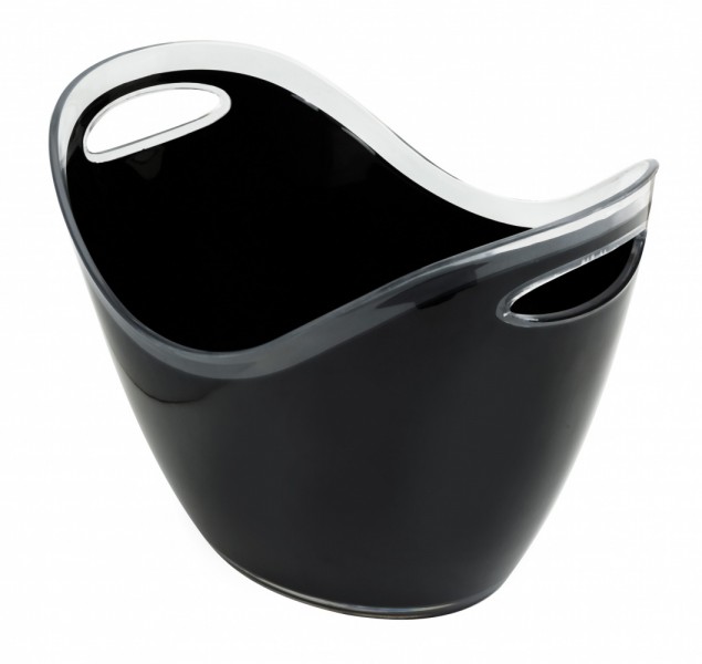 Beaumont 8 Litre Black Plastic Wine/Champagne Cooler 345 x 260 x 260mm