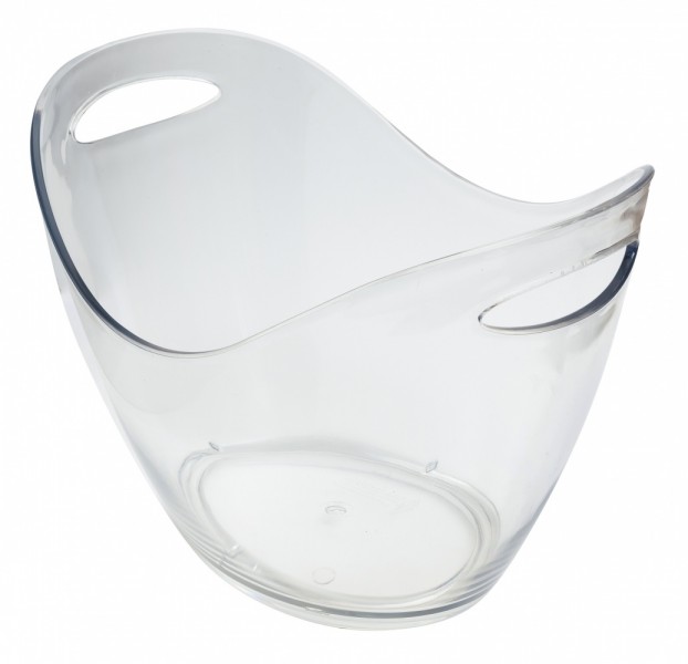 Beaumont 8 Litre Clear Plastic Wine/Champagne Cooler 345 x 260 x 260mm