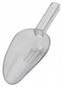 Beaumont 7oz Plastic Drainer Scoop Clear