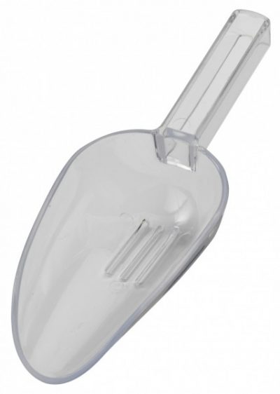 Beaumont 7oz Plastic Drainer Scoop Clear