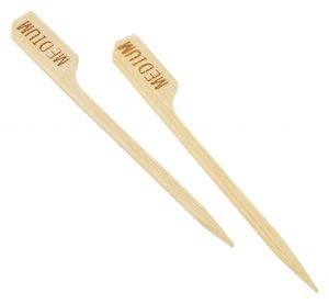 Bamboo Steak Markers 9cm/3.5" Medium (100pcs)