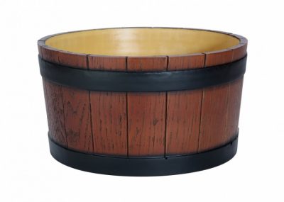 Beaumont Barrel End Ice Tub Wood Grain Effect 11 litre /19 pint