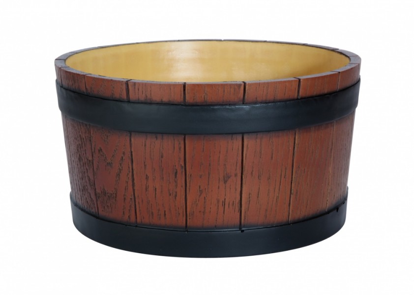 Beaumont Barrel End Ice Tub Wood Grain Effect 11 litre /19 pint