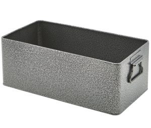 Galvanised Steel Box GN 1/3 Antique Silver
