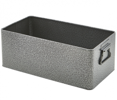Galvanised Steel Box GN 1/3 Antique Silver