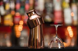 Beaumont Mezclar 550 ml Copper Plated Art Deco Shaker