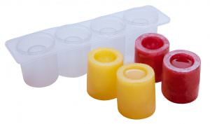 Beaumont 4 Cavity Silicone Shot Glass Mould (Clear)