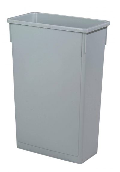 Grey Slim Recycling Bin 87L