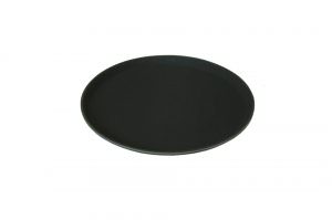Beaumont 11″ Round Black Non Slip Tray
