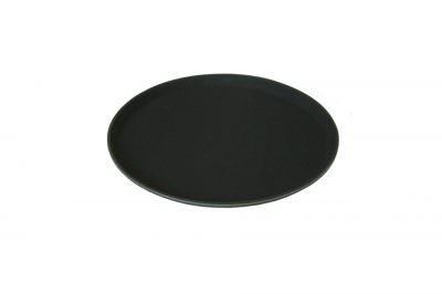Beaumont 11″ Round Black Non Slip Tray