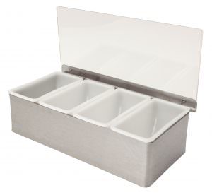 Beaumont Plastic Condiment Holder 6 Compartment