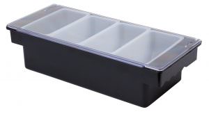 Beaumont Plastic Condiment Holder 4 Compartment