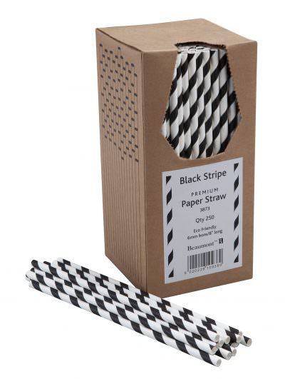 Paper-Straw-BLACK-WHITE-STRIPED
