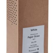 Beaumont 8″ White Paper Straws - PK250 - Image 2