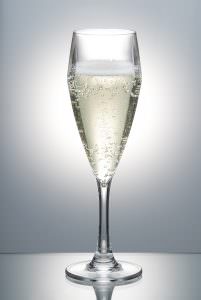 Premium Champagne Flute - Epernay - Reusable Plastic Glasses, 6 Pack
