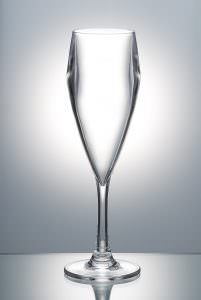 Premium Champagne Flute - Epernay - Reusable Plastic Glasses, 6 Pack