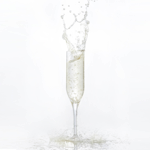 Premium Champagne Flutes - Reusable Plastic - 6 Pack