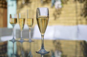 Premium Champagne Flute - Epernay - Reusable Plastic Glasses, 6 Pack