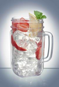 Reusable Plastic Drinking Jar - 6 Pack