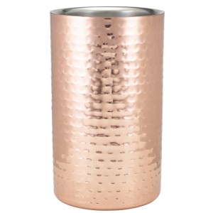 GenWare Hammered Copper Plated Wine Cooler