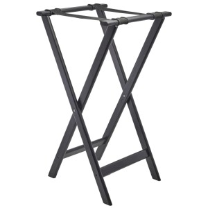 GenWare Black Wooden Tray Stand