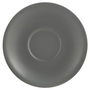 Genware Porcelain Matt Grey Saucer 12cm/4.75"