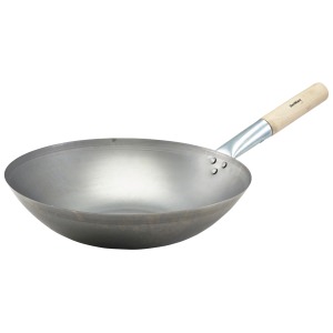 Black Iron Wok Flat Base 14"/35.6cm