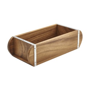 Acacia Wood Brick Mould Table Caddy
