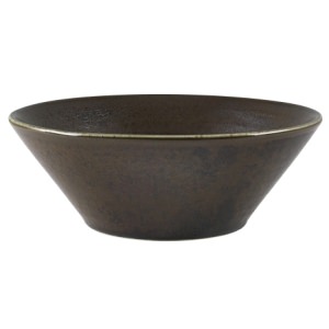 Terra Porcelain Black Conical Bowl 16cm
