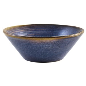 Terra Porcelain Aqua Blue Conical Bowl 14cm