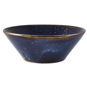 Terra Porcelain Aqua Blue Conical Bowl 16cm