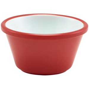 Two Tone Melamine Ramekin Red And White 59ml/2oz