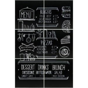 Frameless Chalkboard 6pc Set