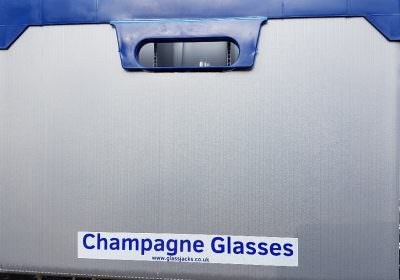 Champagne Flutes Glasses Sticker for Glassjacks - Pack of 1