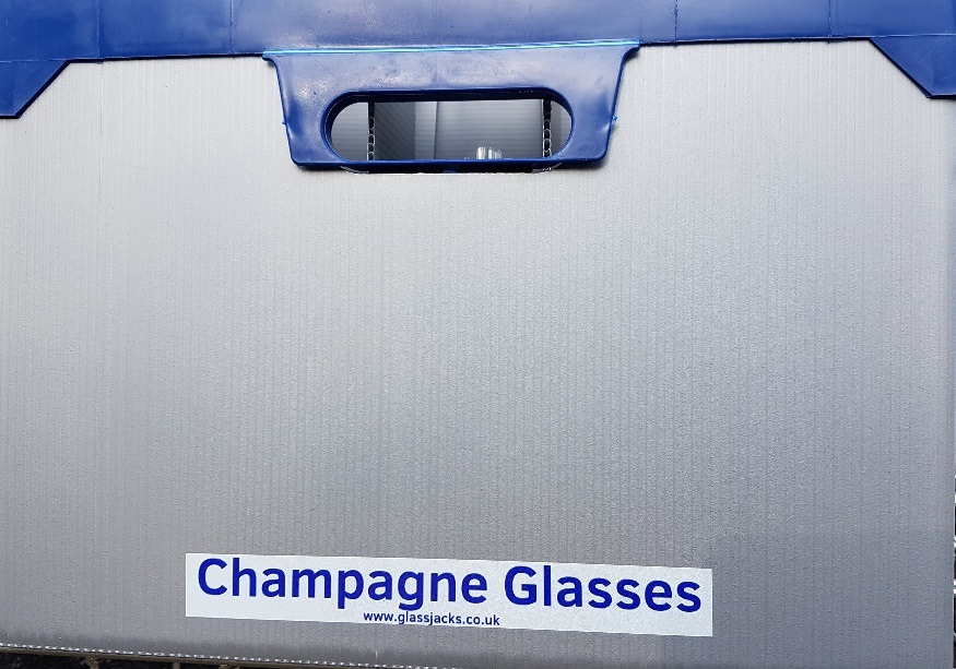Champagne Flutes Glasses Sticker for Glassjacks - Pack of 1
