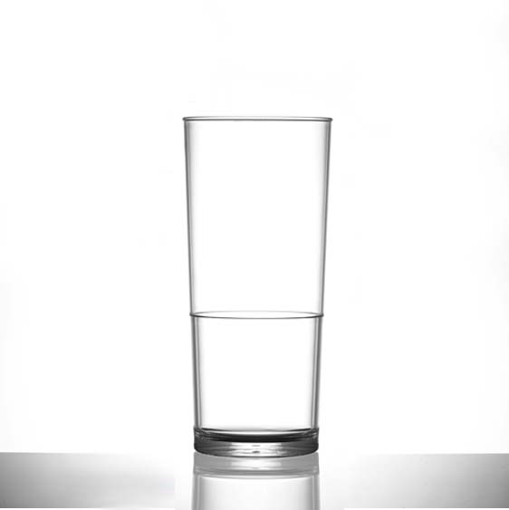 Plastic Tumbler Glasses, Polycarbonate 12oz In2Stax, Clear - 24 Pack