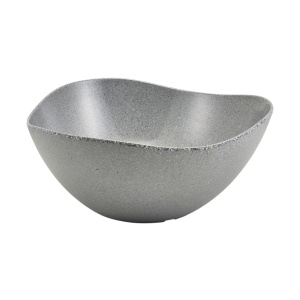 Grey Granite Melamine Triangular Buffet Bowl 35cm