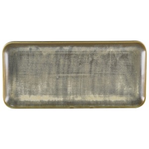 Terra Porcelain Matt Grey Narrow Rectangular Platter 36 x 16.5cm