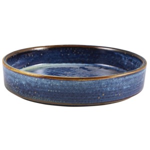 Terra Porcelain Aqua Blue Presentation Bowl 20.5cm