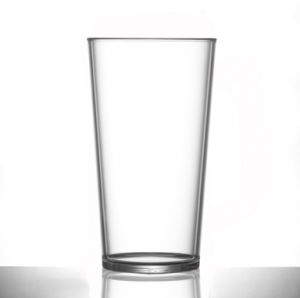 Conical Polycarbonate Pint Glasses Elite Premium CE - Pack of 24