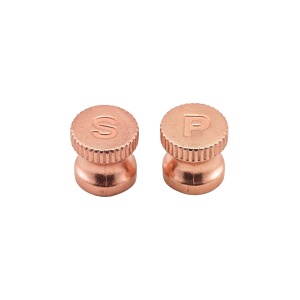 Engraved Copper Knobs For Salt/Pepper Grinders 6pcs