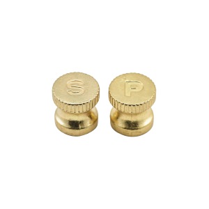 Engraved Gold Knobs For Salt/Pepper Grinders 6pcs
